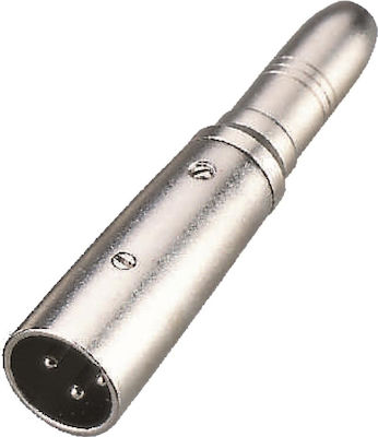 Soundsation Μετατροπέας XLR male σε 6.3mm female Ασημί (SADA05-1)