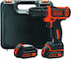 Black & Decker Bohrschrauber Batterie 10.8V 2x1...