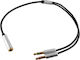 Volte-Tel 3.5mm 2x Male to 3.5mm Female Converter Silver 1 Piece