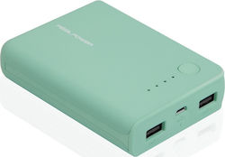 RealPower PB-10k 10000mAh Τιρκουάζ RealPower PB-10k 10000mAh Τιρκουάζ
