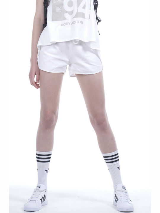 Body Action Women's Sporty Shorts White