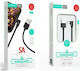 Xipin XiPiN LX17 USB 2.0 Cable USB-C male - USB-A Ασημί 1.2m
