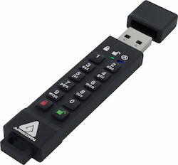 Apricorn Aegis Secure Key 3z 16GB USB 3.1 Stick Μαύρο