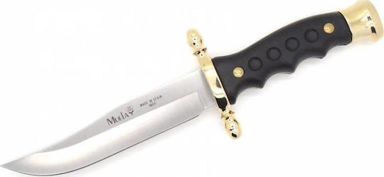 Muela 6140 Knife Black with Blade made of Steel in Sheath