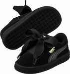 Puma Kids Hiking Shoes Suede Heart SNK Inf Black