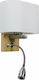 GloboStar Sutton Modern Wall Lamp with Socket E27 White Width 20cm