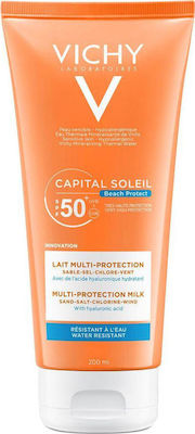 Vichy Capital Soleil Multi-protection Milk Wasserfest Sonnenschutz Creme SPF50 200ml