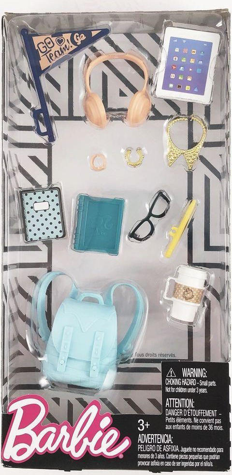 Barbie fashion school spirit accessory pack hotsell