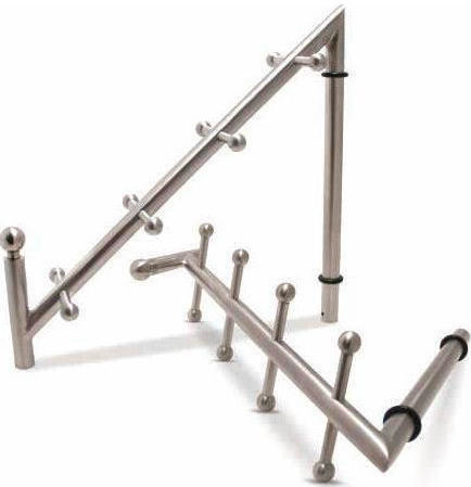 Conset Wall Hanger C847 Metal 8 Hooks Silver 27.5x11.4x28.5cm