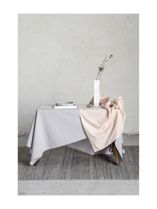 Nima Saha Cotton Checkered Tablecloth Gray 150x...