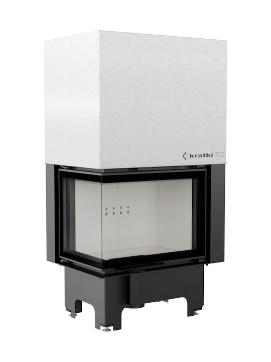 Kratki VNL 700 480 Ενεργειακό Τζάκι Ξύλου 12kW Αριστερή Γωνία με Συρόμενη Πόρτα