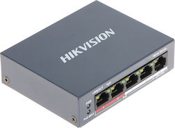 Hikvision DS-3E0105P-E/M Unmanaged L2 PoE Switch with 4 Ethernet Ports