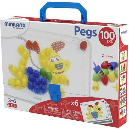 Miniland Παιχνίδι Κατασκευών Πλαστικό Pegs Dog