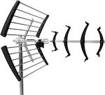 Alcad NEO-046 Outdoor TV Antenna (Does not Require Power Supply) Black