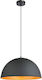 Globo Lighting Pendant Light Single-Light for Socket E27 Black