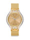 Swatch Skinmajdou Watch with Gold Metal Bracelet