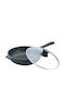 Maestro Maestro Aluminium Pfanne mit Deckel mit Steinbeschichtung 28cm