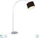 Trio Lighting Hotel Floor Lamp H215xW30cm. with Socket for Bulb E27 Black