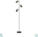 Trio Lighting Edward Floor Lamp H160xW23cm. with Socket for Bulb E14 Black