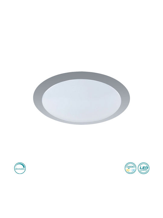 Trio Lighting Gonzalo Round Outdoor LED Panel 12W with Warm White Light 3000K 34cm