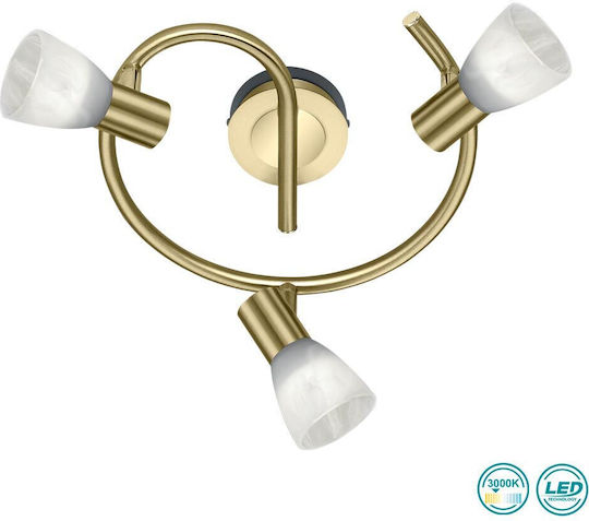 Trio Lighting Levisto Triple Spot with Socket E14 in Yellow Color