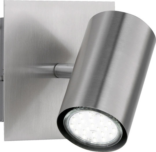 Trio Lighting Marley Einzel Spot mit Fassung GU10 in Silber Farbe