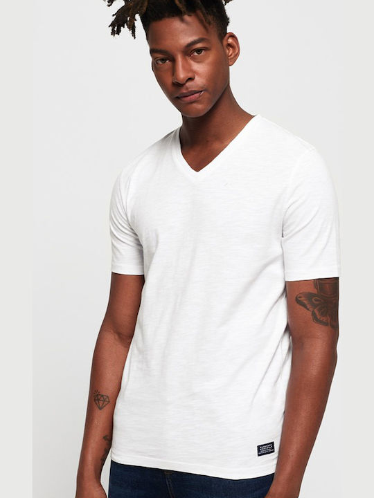 Superdry Dry Originals Ανδρικό T-shirt Λευκό Μονόχρωμο