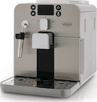 Gaggia Brera Αυτόματη Μηχανή Espresso 1400W Πίεσης 15bar με Μύλο Άλεσης Ασημί