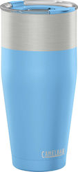 Camelbak Kickbak Glass Thermos Stainless Steel BPA Free Blue 600ml with Mouthpiece 1303402960