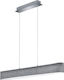 Trio Lighting Lugano Pendant Light LED Rail with Warm White Light Gray