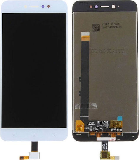 Οθόνη με Μηχανισμό Αφής για Redmi Note 5a Standard (Λευκό)