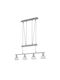 Trio Lighting Levisto Pendant Chandelier Rail White