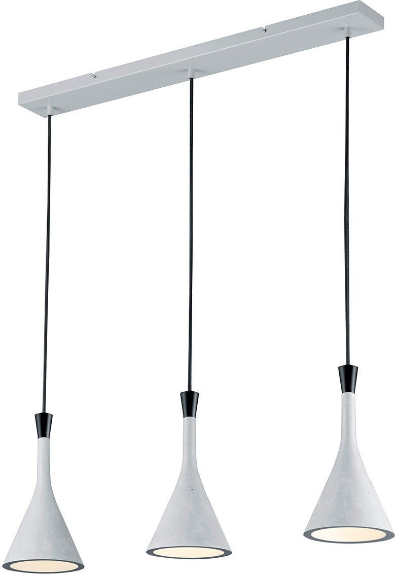 Trio Lighting Roddik Κρεμαστό Φωτιστικό Μοντέρνο Τρίφωτο Γκρι 301100378 ...