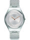 Swatch Skinsand Γυναικείο Ρολόι 38mm Μπαταρίας με Ασημί Μεταλλικό Μπρασελέ