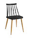 Eri Kitchen Polypropylene Chair Black 43x47x80cm