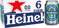 Heineken 0% Lager Κουτί 6x330ml