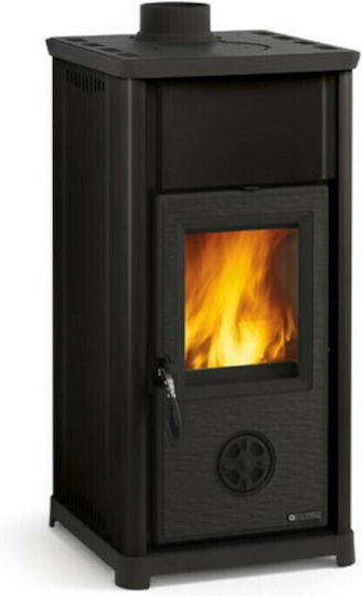 La Nordica Tea Μεταλλική Ξυλόσομπα 6.6kW Μαύρη