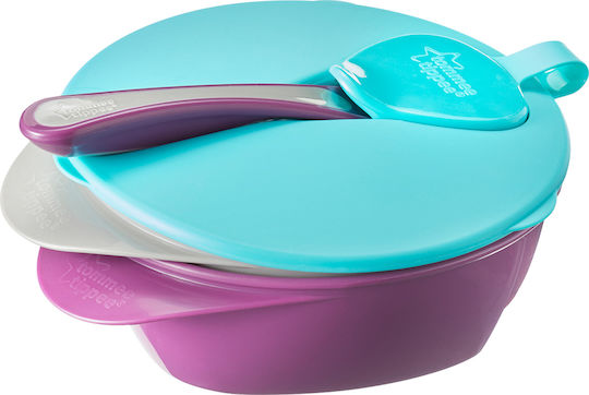 Tommee Tippee Kinderessschale Explora Easy Scoop Feeding Bowl Lid Spoon Set aus Plastik Mehrfarbig 2Stück 44671850