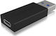 Icy Box Icy Box Convertor USB-A masculin în USB-C feminin 1buc