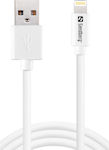 Sandberg Saver USB-A zu Lightning Kabel Weiß 1m (340-75)