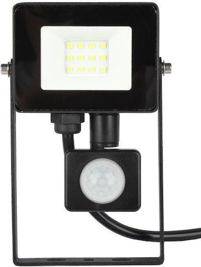 Spot Light Waterproof LED Flood Light 10W Cold White 6000K with Motion Sensor IP65