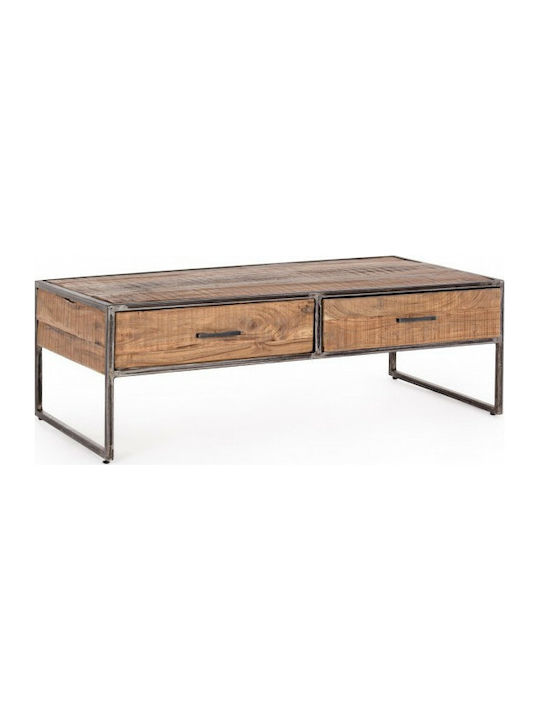 Elmer Rectangular Solid Wood Coffee Table Natural L120xW60xH40cm