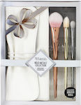 Real Techniques Synthetic Make Up Brush Set Bold Metals Spotlight Essentials 3pcs