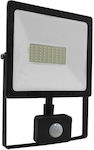 Aca Waterproof LED Floodlight 50W Warm White 3000K with Motion Sensor and Photocell IP66