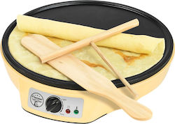 Bestron ASW602 Crepe Maker 30cm Yellow 1000W