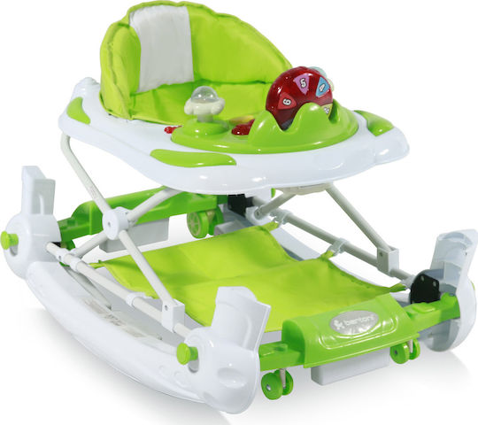 Lorelli School Baby Walker with Music for 6+ Months Green