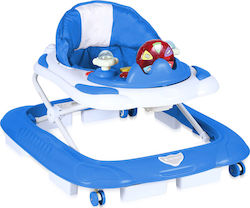 Lorelli School Baby Walker with Music for 6+ Months Blue