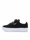 Vikky Platform Ribbon Παιδικά Sneakers με Σκρατς Μαύρα