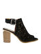 Suede Sandalen Schwarz