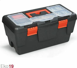 Terry Eko 19 Hand Toolbox Plastic with Tray Organiser W48xD25.5xH23cm